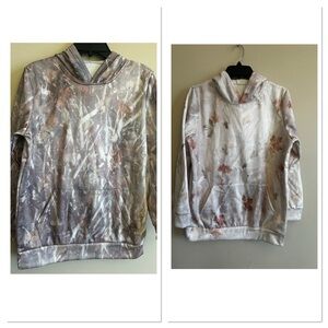 XS Fall Hoodie Bundle Leaf Print & Woodland Camo Set